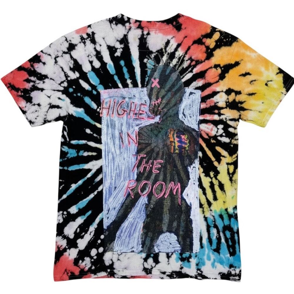 Travis Scott Cactus Jack Highest In The Room Tie Dye T-Shirt Men's Size Small